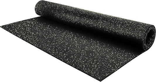 Flooring Inc's 1/4" Thick Tough Rubber Flooring Roll | Flexible Recycled Rubber Floor Mats for Home Gym | Heavy Duty Rubber Mat for Home Gyms, Sheds, Horse Stall Mat or Trailer