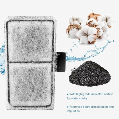 AQQA 8 Pack Aquarium Filter Cartridge Replacement Fish Tank Filter Cartridge for Aquarium Internal Filter (Medium)