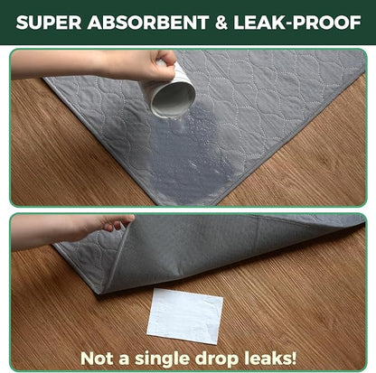 FXW Washable Pee Pads for Dogs, Puppy Pads with Super Absorbent, Specifically Designed for FXW Rollick/Homeplus 32inch 6 Panels Dog Playpen, 35" Hexagon, Gray, 1 Pack