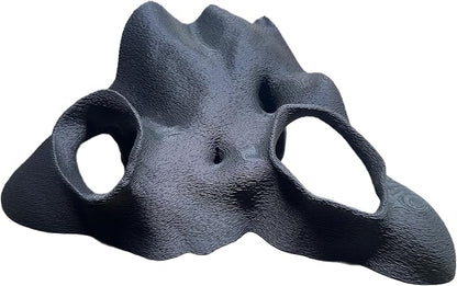 Aquarium & Terrarium Corner Cave – Faux Mangrove Root Hideout for Fish, Shrimp, Geckos, Snakes – Natural-Look Reptile Tank Decor in Textured Root Style (Charcoal, 7.5" x7.5''x4)