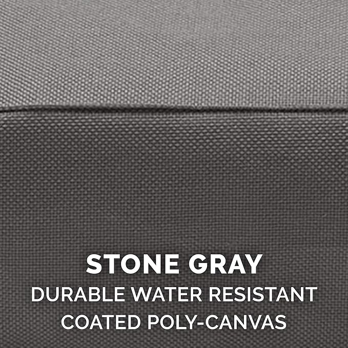 Furhaven Water-Resistant Cooling Gel Dog Bed for Large/Medium Dogs w/ Removable Washable Cover, For Dogs Up to 55 lbs - Indoor/Outdoor Logo Print Oxford Polycanvas Mattress - Stone Gray, Large