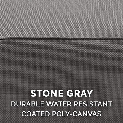 Furhaven Water-Resistant Cooling Gel Dog Bed for Large/Medium Dogs w/ Removable Washable Cover, For Dogs Up to 55 lbs - Indoor/Outdoor Logo Print Oxford Polycanvas Mattress - Stone Gray, Large