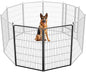 FXW Rollick Unleashed Dog Playpen for Indoor, Yard, RV Camping, 45 inch 2 Panels for Large Dogs, Black│Patented