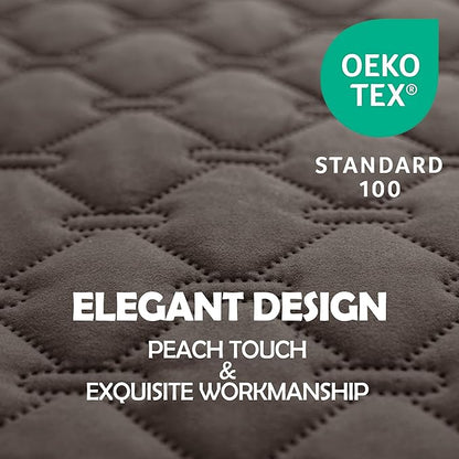 gogobunny 100% Double Sided Waterproof Dog Blanket Soft Pet Bed Cover Reversible Protect Furniture Couch Sofa Car for Puppy Cat Kids (Dark Walnut/Light Walnut, 32x53 Inch (Pack of 1))