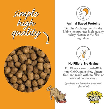 Dr. Elsey's cleanprotein Turkey Cat Kibble 2 lb. Bag