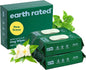 Earth Rated Pet Wipes for Dogs and Cats, Hypoallergenic, 3-in-1 Cleaning, Deodorizing and Hydrating, for Grooming Paws, Body and Butt, New White Tea and Basil Scent, 400 Count