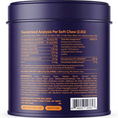 Finn All-in-1 Multivitamin for Dogs - Daily Multi with Probiotics, Omegas & Nutrients to Support Everyday Wellness - 90 Soft Chews