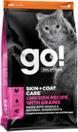 Go! Solutions Skin + Coat Care, Dry Cat Food, Chicken Recipe with Grains, 16 lb Bag