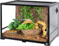 34 Gallon Reptile Tank, Glass Reptiles Terrarium 24" x 18" x 18", Sliding Door, Top Ventilation, Cable Pass, Humidify Hole, Glass Reptile Cage Habitat for Bearded Dragon, Lizard, Snake, Gecko