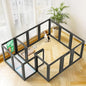 FXW AuraSpace Acrylic Indoor Unleashed Dog Playpen for Medium Dogs, 35 Inch, 16 Panels, Black