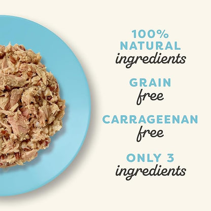 Applaws Natural Wet Cat Food in Broth, Limited Ingredient Wet Cat Food Pouches, No Additives, Made with Natural Ingredients, Tuna Fillet with Seabream in Broth (12 x 5.3oz Pouches)