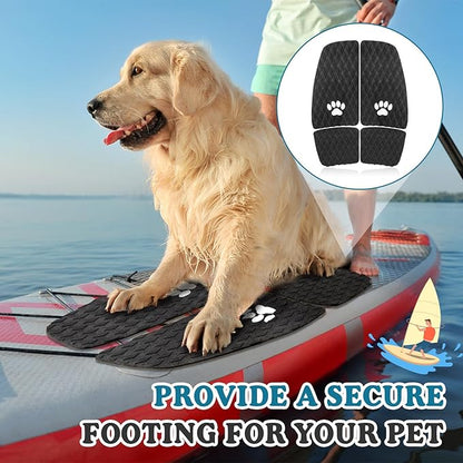 Dog Traction Pad Dog Paddle Board Kayak Accessories 21.2 x 15.3 Inch Non Slip Deck Grip Mat Surfboard Traction Good Grip EVA Foams for SUP Skimboard Paddleboard Surfboard
