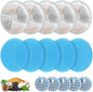 5 Set Cat Water Fountain Filter Replacement for Round 2L/67oz Stainless Steel Cat Fountain, ZEKIRY Pet Fountain Filter, Triple Filtration Replacement Filters(5 Filter, 5 Sponge, 5 8D Sponge)