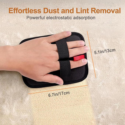 4 Pack Electrostatic Pet Hair Removal Gloves, Reusable Washable Dog & Cat Hair Remover Gloves for Furniture, Carpet, Car Seats, Effortless Cleaning