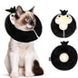Adjustable cat Cone Collar Soft to Stop Licking After Surgery for Kitten, Alternative to Cone of Shame cat, Donut Cone for Cats, pet Elizabethan Collar (Penguin, Medium)