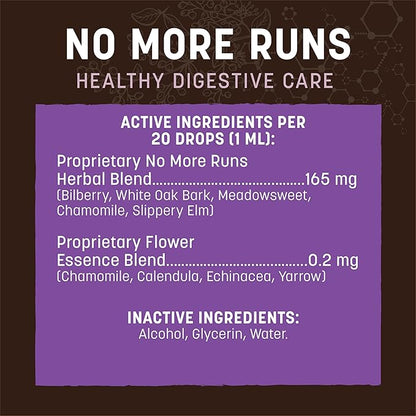 Earth Animal Herbal Remedies | No More Runs | 2 fl oz