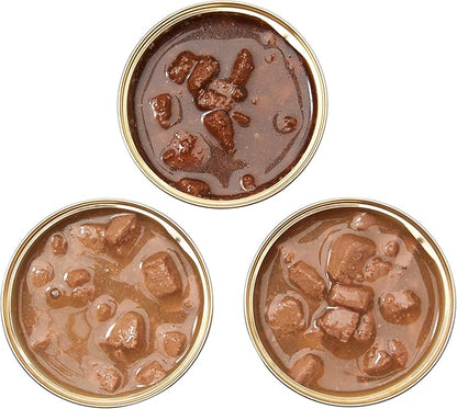 Amazon Brand - Wonder Bound Wet Cat Food, Pate, No Added Grain, Variety Pack (Beef/Chicken/Turkey & Giblet), 3 ounce (Pack of 24)