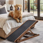 Dog Ramp, Adjustable Height Wooden Folding Pet Ramp for Bed, Couch,SUV-High Traction, Portable Paw Ramps for Small & Large Old Dogs & Cats - Furniture Quality