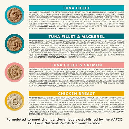 Applaws Vitality Wet Cat Food Paté, Natural Canned Cat Food, Wet Food for Cats with Added Vitamins and Minerals, Grain Free, Carrageenan Free, Variety Selection Paté (24 Count, 2.47 oz Cans)