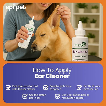 Ear Cleaner for Pets, 16-Ounce (90713)
