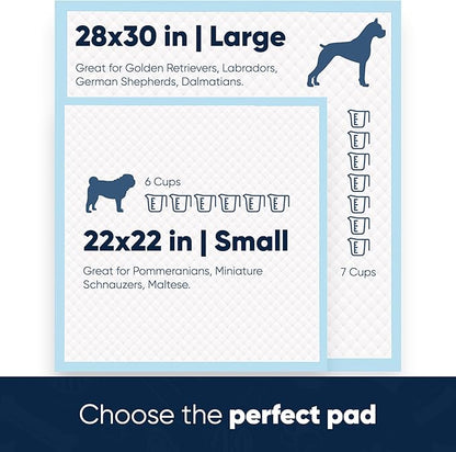 American Kennel Club Scented Puppy Training Pads with Ultra Absorbent Quick Dry Gel – 22 x 22 Pee Pads for Dogs - Fresh Scented - Pack of 100