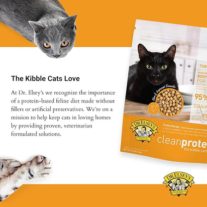 Dr. Elsey's cleanprotein Turkey Cat Kibble 6.6lb. Bag