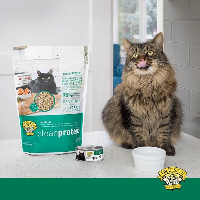 Dr. Elsey's cleanprotein Duck Recipe Wet Cat Food Case of 24, 2.75 oz Canned Food