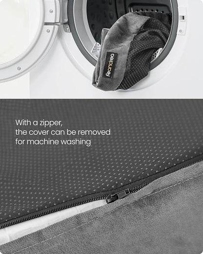 Feandrea Orthopedic Dog Bed, Large Dog Bed Waterproof, Removable Washable Cover Sofa with Non-Slip Bottom, Raised Edges, 36 x 28 x 8 Inches, Light Gray UPGW067G02