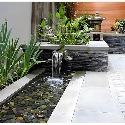 45 LB Mexican Beach Pebbles - 1-2 Inch Decorative River Rocks for Landscaping, Garden Paving, Plant Rocks, Crafting, Walkways, Backyard, Grey Natural Unpolished Bulk Stones