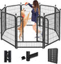 Dog Playpen 40 inch 8 Panels Dog Fence Outdoor for Yard, Indoor Dog Pen for Large/Medium/Small Dogs, Heavy Duty Puppy Playpen with Door Portable Pet Fence for RV Camping
