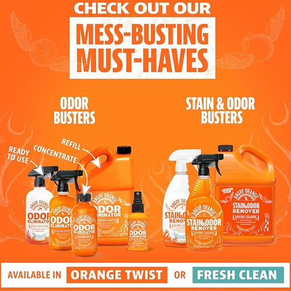 ANGRY ORANGE 1 Gallon Enzyme Cleaner and Deodorizer, Pet Stain and Odor Remover for Dog & Cat Urine and Stains - Citrus, Made in USA