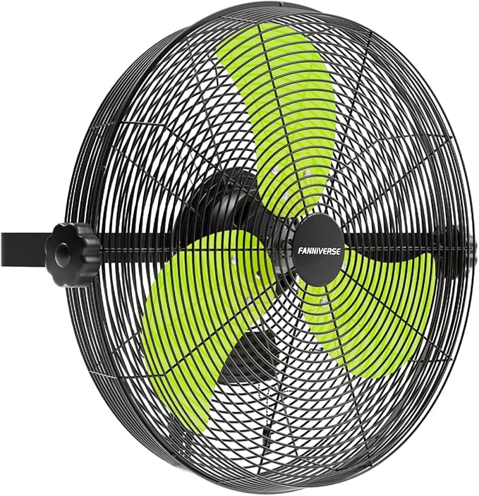 18 Inch Wall Fan Pro Series - 4900 CFM 3 Speed High Velocity Industrial Wall Mount Fans for Commercial, Residential, Warehouse, Covered Patio, Shop, Garage, Barn, Gazebo UL Safety Listed