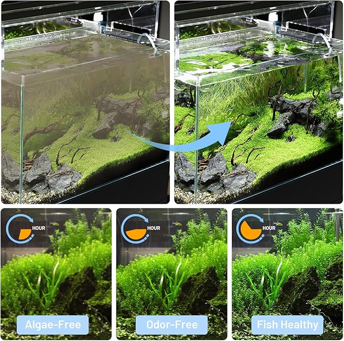 Aquarium Sponge Filter – Cut-to-Fit Filter Foam for Most Fish Tanks, Efficiently Traps Debris & Particles, Easy to Clean Prefilter Sponge for Aquarium, Dye-Free, 20x20x1 Inch, (50PPI)