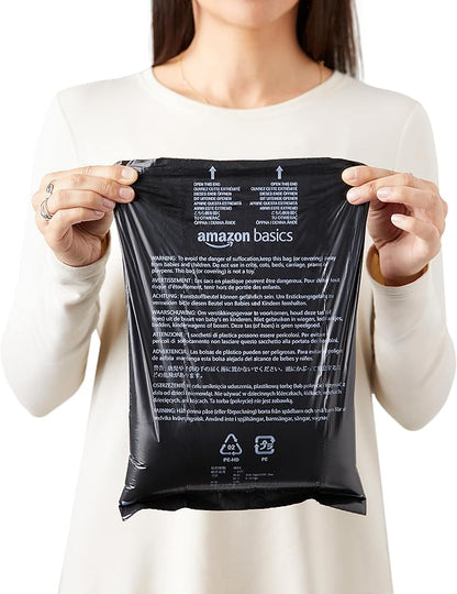 Amazon Basics Dog Poop Bags with Dispenser, 600 Count, Enhanced for Guaranteed Leakproof, Unscented, Includes Leash Clip