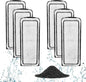 AQQA 6 Packs Aquarium Filter Cartridges with Activated Carbon - Remplacement Fish Tank Filters Cotton