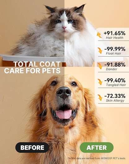 5-in-1 Cat Hair Brush, Dog Grooming Steam Comb for Long Short Haired Indoor Cats Spritz Comb for Deshedding, Detangling, Pet Brush for Kitten Rabbit Massage, with 3 Essence Liquid