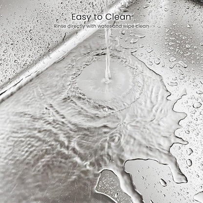 Enclosed Stainless Steel Cat Litter Box with Lid, Oversize Metal Litter Box for Multi Cats, XXXL Supersize Cat Toilet with High Side, Non-Stick, Anti-Leakage, Odorless, with Litter Mat & Litter Scoop