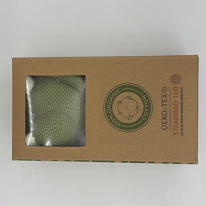 100% Organic Cotton Baby Stuffed Animals | 7.1" Green Dinosaur Plush for Newborn