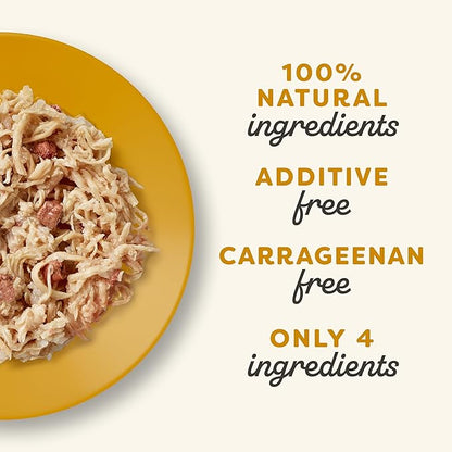 Applaws Natural Wet Cat Food in Broth, Limited Ingredient Canned Wet Cat Food, No Additives, Made with Natural Ingredients, Chicken Breast & Liver in Broth (24 x 2.47oz Cans)