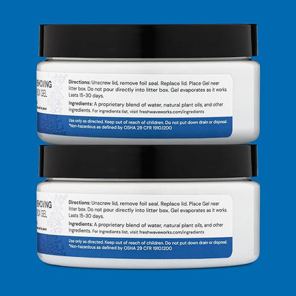 Fresh Wave Odor Removing Litter Box Gel, 7 oz. |Pack of 2 | Safer Pet Odor Eliminator for Home and Litter Box Area