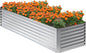 8x2x2FT Galvanized Raised Garden Bed,Planter Raised Beds-Metal Garden Box,Large Plant for Outdoor Planting, Vegetables Bed，Flower,herb-Sliver