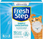 Fresh Step Advanced Simply Unscented Clumping Litter, Fresh Step Unscented Cat Litter Fights Odor on Contact, 18.5 lb. Box