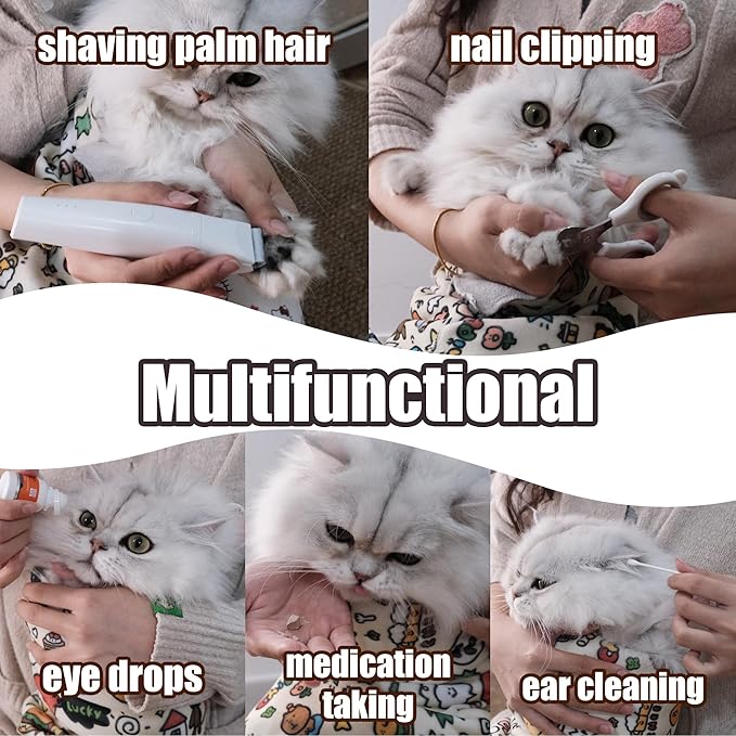 35.5" Cat Grooming Wrap Cat Wrap for Cutting Nails Cat Restraint for Nail Clipping Cat Swaddle Wrap Cat Burrito Wrap XL(Within 22lbs) Anti-Scratch Anti-Escape Multifunctional Pet Tool