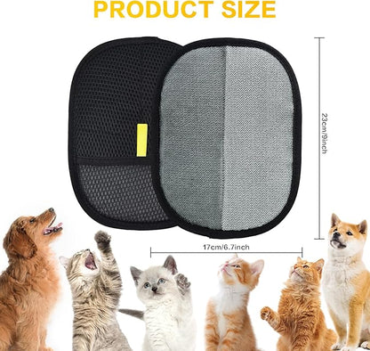 5pc Pet Hair Removal Gloves, Reusable Cats & Dogs Pet Hair Removal Tool,Efficient Pet Hair Removal Electrostatic Gloves is Suitable for Clothes, Sofas, Beds and Carpets