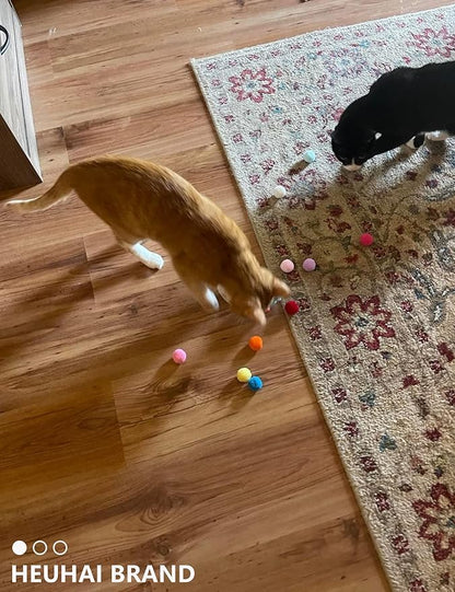 40-Pack Cat Balls – Fun Interactive Toys for Indoor Cats & Kittens (Basic Cat Toy Set)