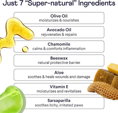 Finn Paw Hero | Natural Revitalizing Dog Paw Balm | Protect, Nourish & Repair from Wear, Damage & Dryness - 1.75 oz