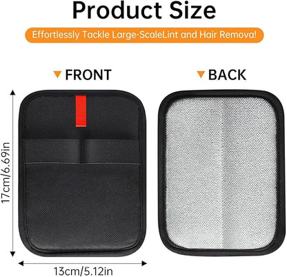 2 Upgraded Thickened Electrostatic Pet Hair Removal Gloves Brush,2025 New Reusable Cat Dog Hair Remover Grooming Gloves,Double Sided Washable Static Animal Fur Removal Tool for Couch,Carpet, Clothes