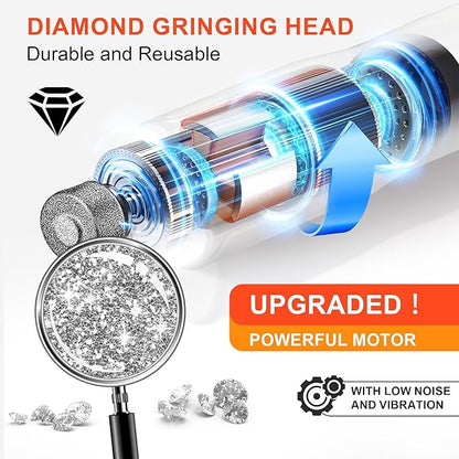 Dog Nail Grinder 7-Speed & 360° LED Light, Professional Pet Nail Grinder for Dogs and Cats, Electric Dog Nail Trimmer Painless Paws Grooming & Smoothing Tool for Large Medium Small Dogs Cats Pets