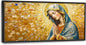 Extra Large Virgin Mary Framed Wall Art for Living Room,Oversized Golden Christian Religious Pictures Wall Decor,Canvas Print Painting Modern Artwork Bedroom Office Bathroom 60L" x 30W"