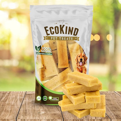 EcoKind Premium Gold Yak Cheese Himalayan Dog Chews, Healthy Dog Treats for Small Dogs, All Natural, High Protein Dog Chew, Chicken, Small - 8 Chews